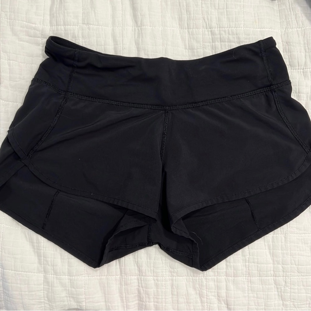 Lululemon Black Speed Up Shorts Size 2